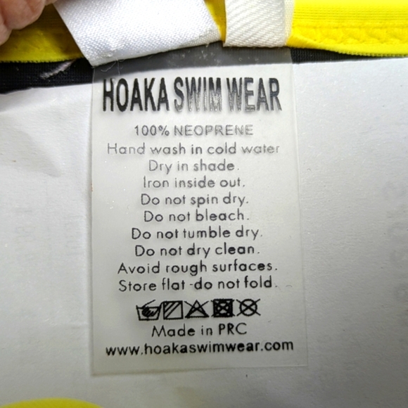 Hoaka oasis lemon yellow bikini set size small - Picture 2 of 8